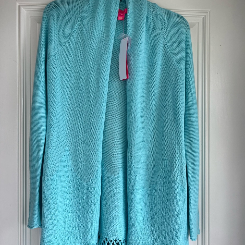 Women’s Tatum Cardigan. NWT, beautiful aqua blue color.